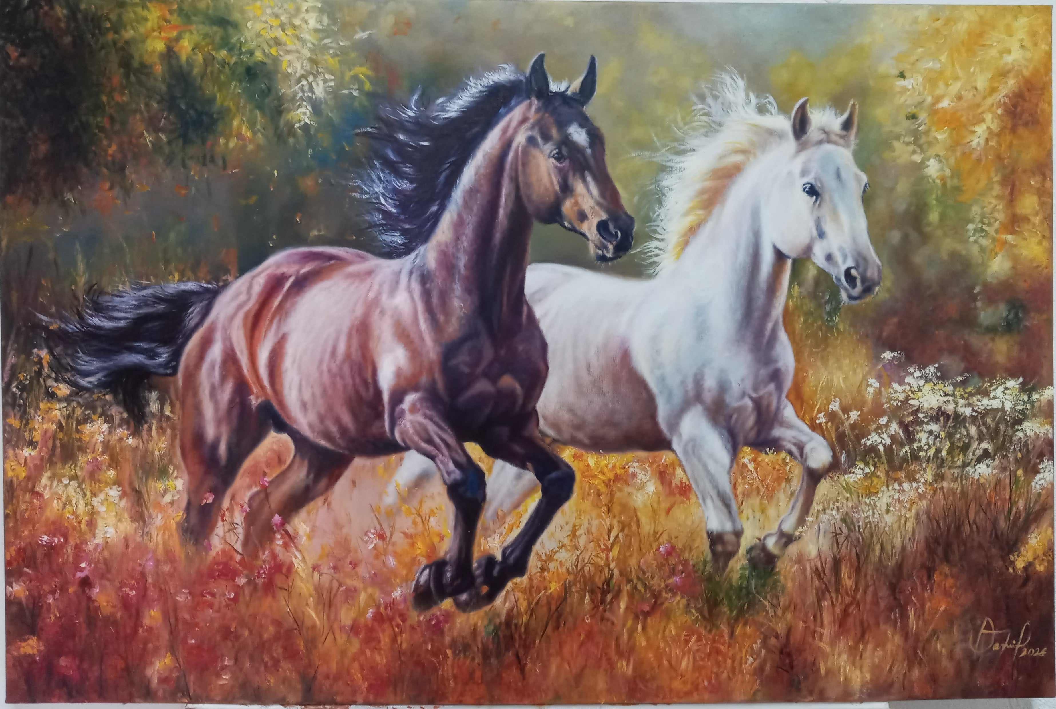 Serie: Cuando quitas el filtro de la prisa, óleo sobre lienzo, 90/60cm.