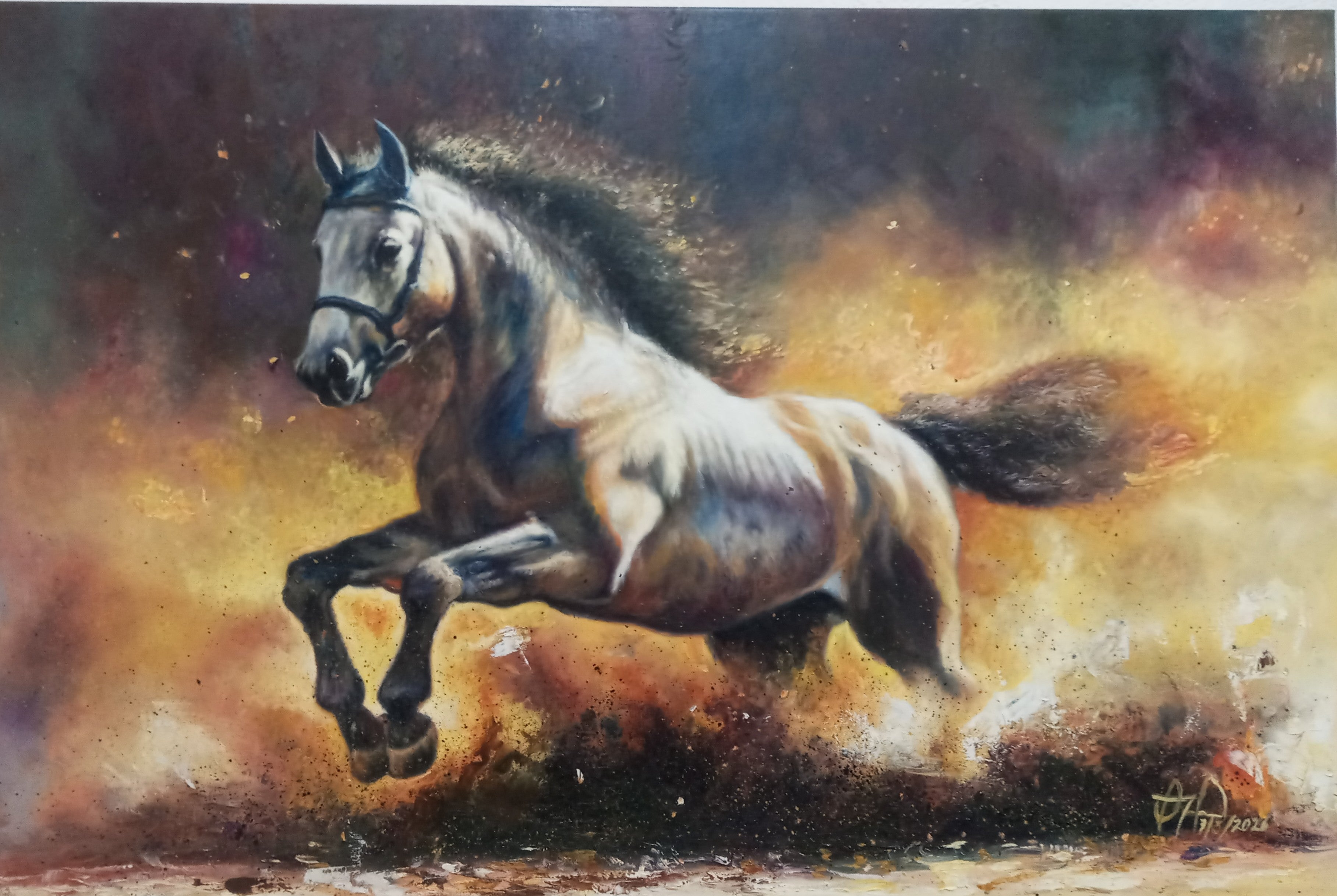 Serie: Cuando quitas el filtro de la prisa, óleo sobre lienzo, 90/60cm