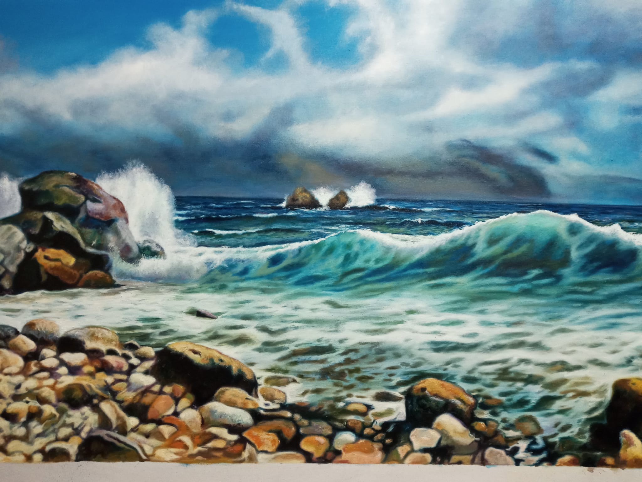 Marina 1, óleo sobre lienzo, 120x80cm
