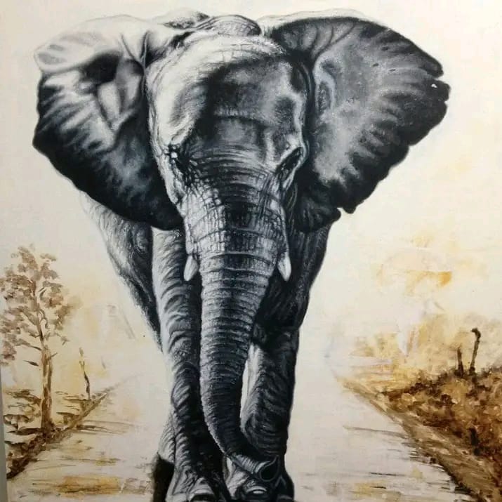 Camino con propósito, Óleo sobre lienzo, 80x120cm