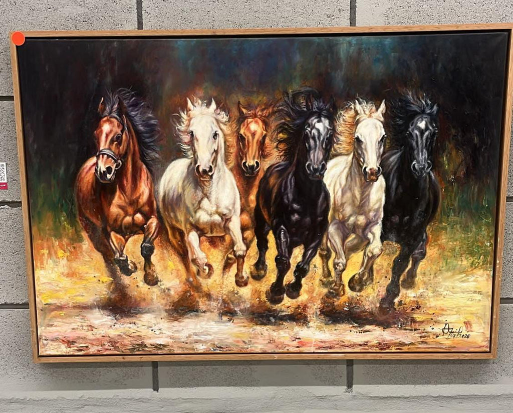 Serie: 03/10 - Cuando quitas el filtro de la prisa, óleo sobre lienzo, 60x90cm.