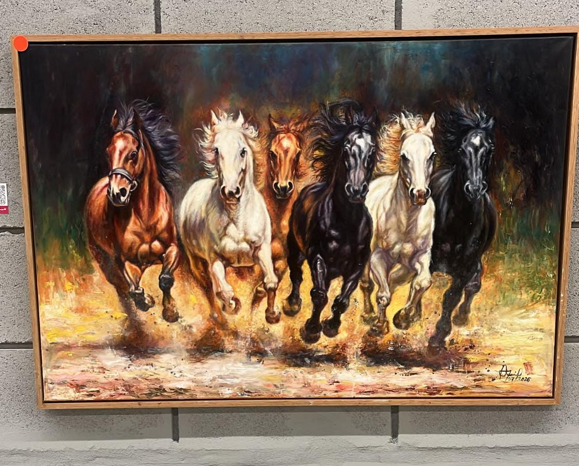 Serie: 03/10 - Cuando quitas el filtro de la prisa, óleo sobre lienzo, 60x90cm.