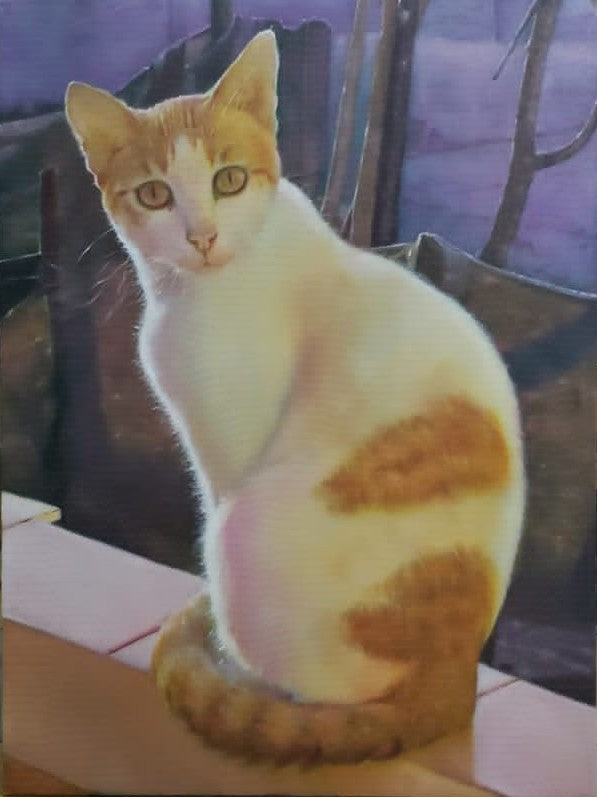 Retrato al óleo de mascota por encargo