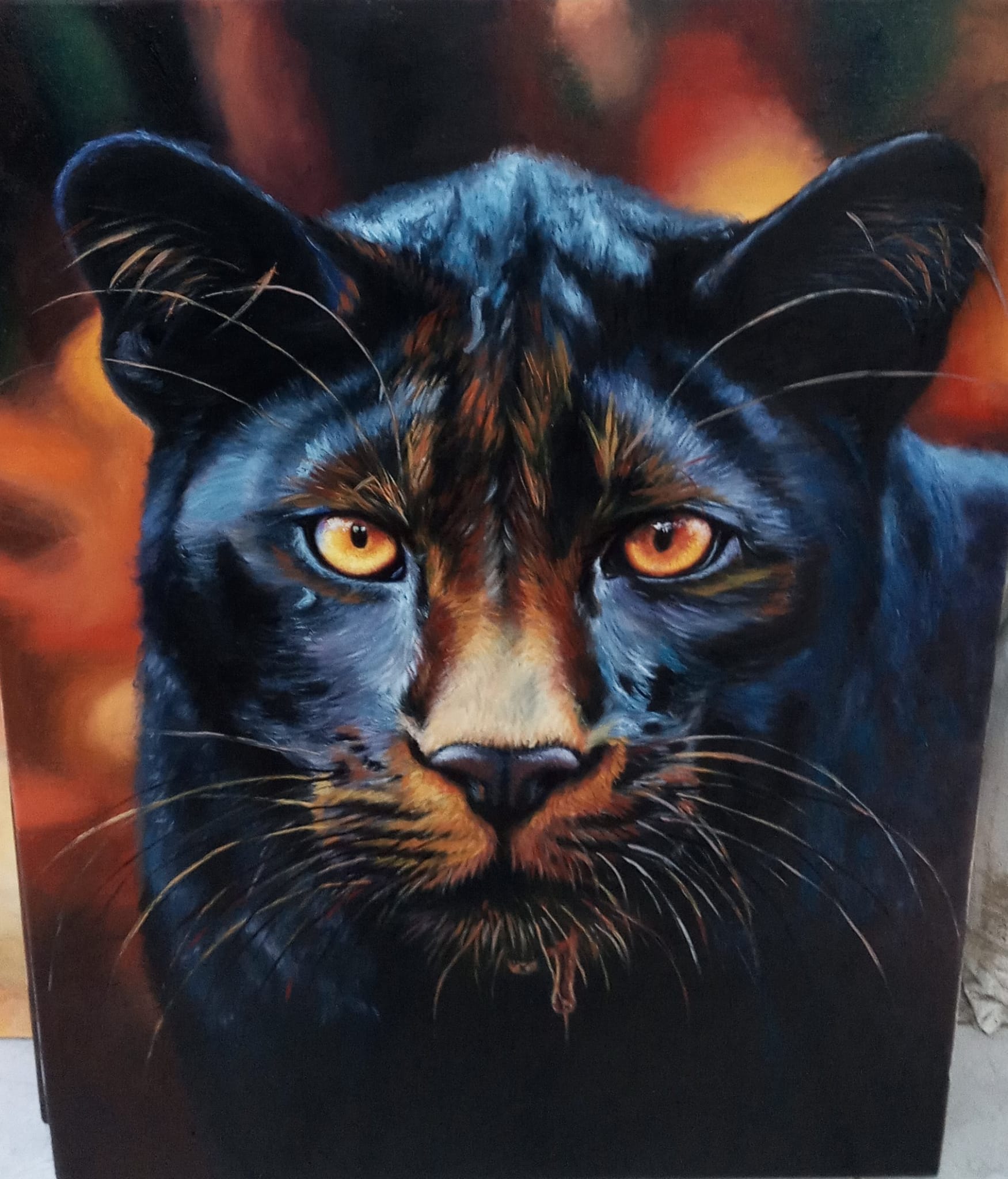 La pantera, óleo sobre lienzo, 60x80cm